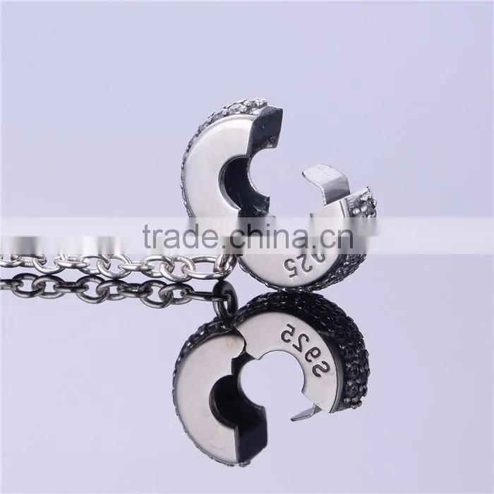 Cheap Safety Chain 925 Silver Round clasp Pave stones New Jewelry for Woman Bracelet s925 Logo gemstone silver jewelry A008