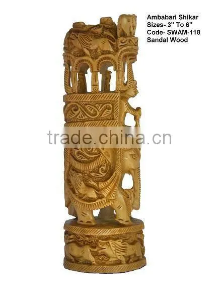 elephant wood carving sculpture