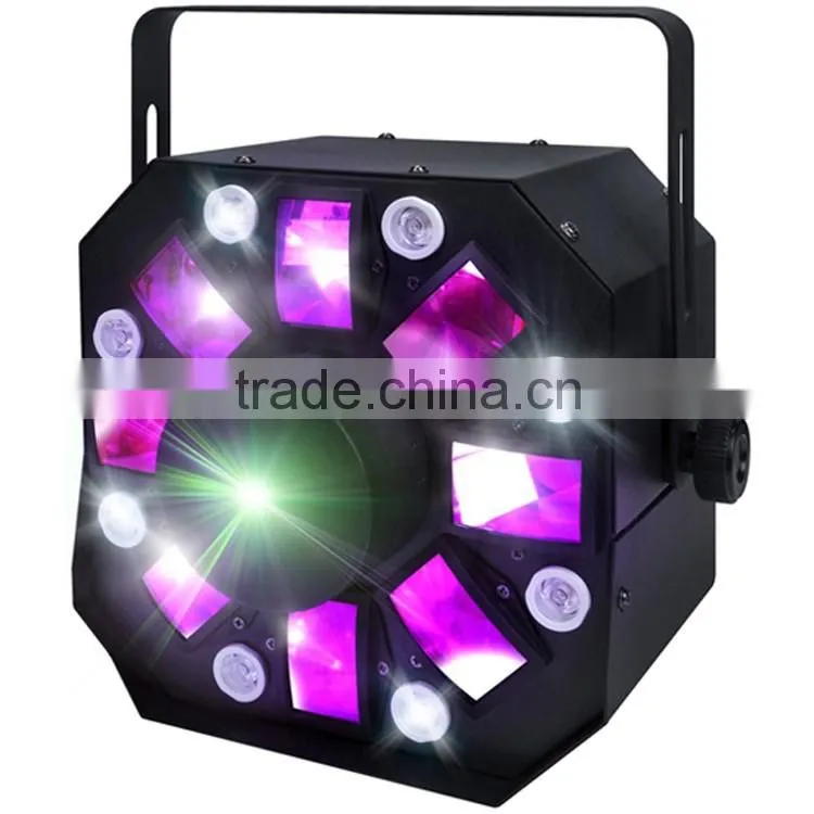 American DJ Stinger Stinger 3-FX-In-1 Moonflower Strobe Laser 3in1 LED Stage Effect Light