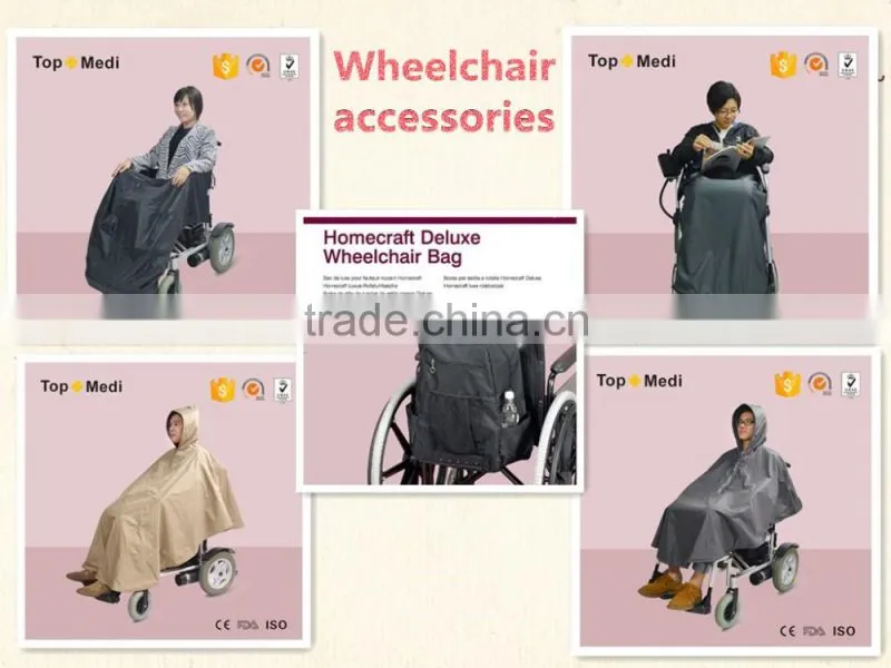 Wheelchair Accessories Fleece Lining Waterproof Scooter Cosy Warm Full Length Zip Phone Pocket Scooter Clothing