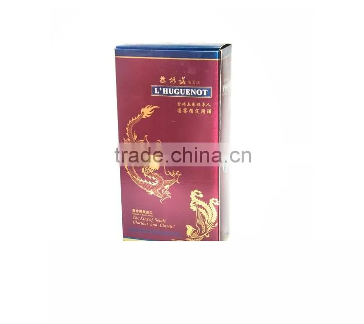 red wine gift packing box for 2 wine bottle