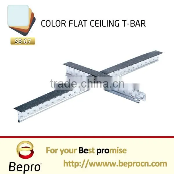 Flat suspended ceiling channel system
