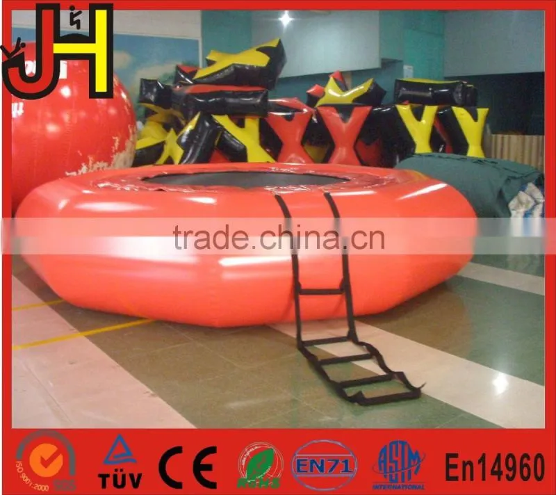 Customized water toys for the lake, popular inflatable aquatic trampoline, inflatable commercial water park toys