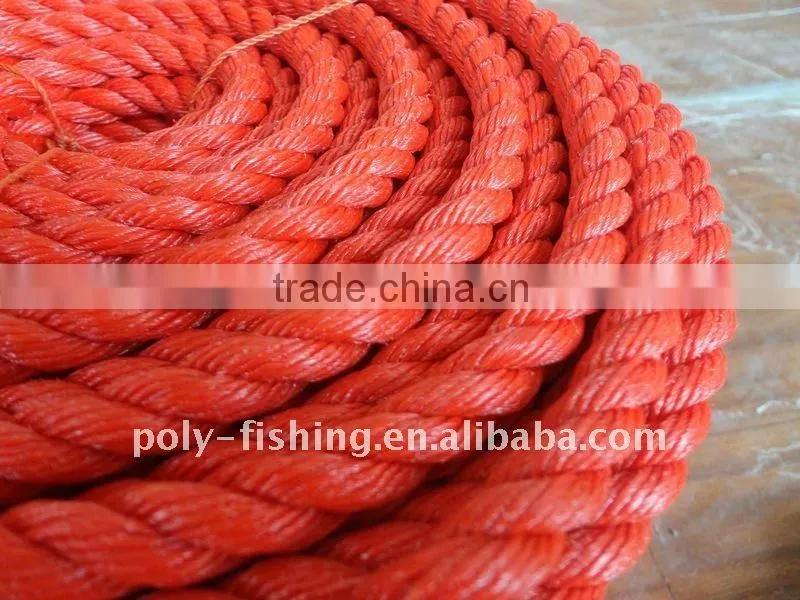 4 strands braided Polyethylene rope