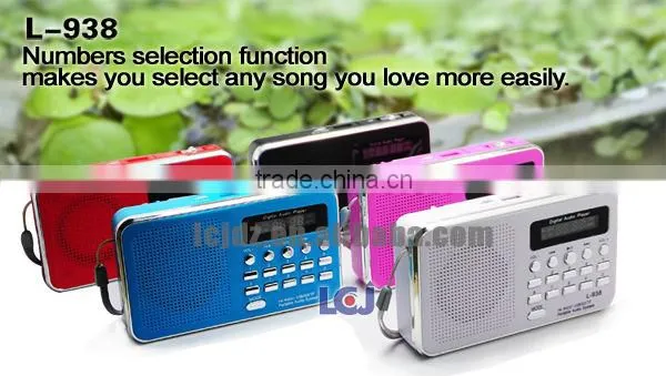 L-938 Hot sale OEM MP3 player built in FM transmitter