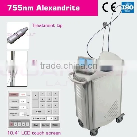 Manufactory hair removal,skin rejuvenation 755nm Alexandrite laser&Long pulse machine