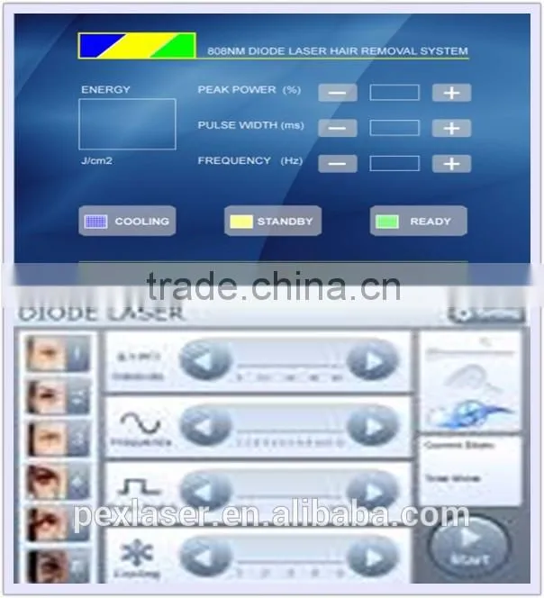 Portable diode laser hair removal equipment 808nm diode laser