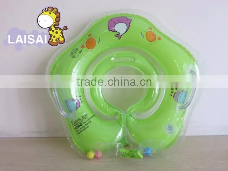 Inflatable green baby neck ring inflatable Neck Ring
