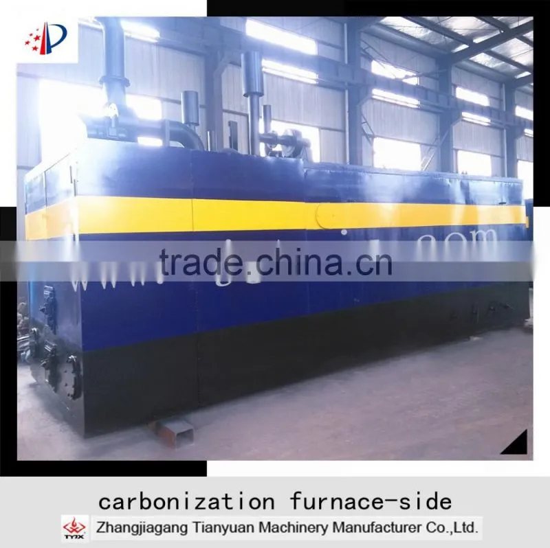 Environment-friendly smokeless wood briquette carbonization furnace for making biomass charcoal