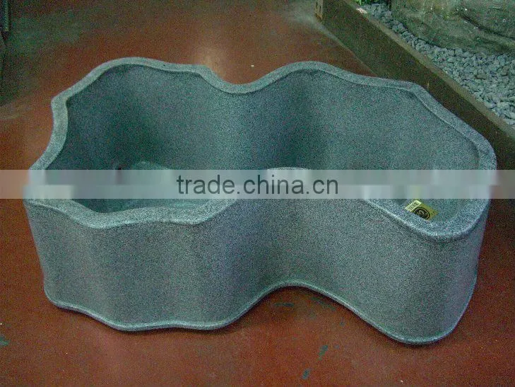 supply OEM rotational moulded cattle water trough , plastic water trough