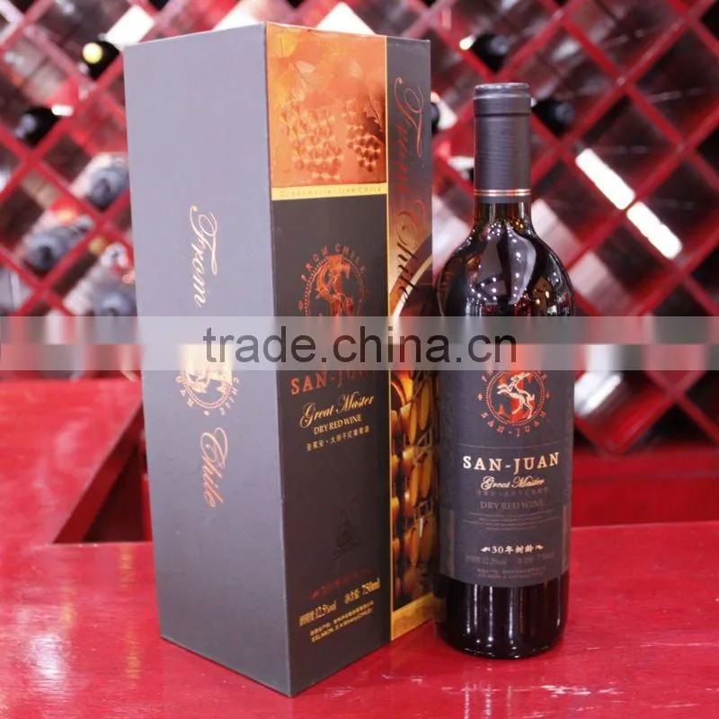 Newest high quality and low price wine gift paper bags