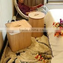 Cheap price oval brown colour handmade weaving bamboo basket