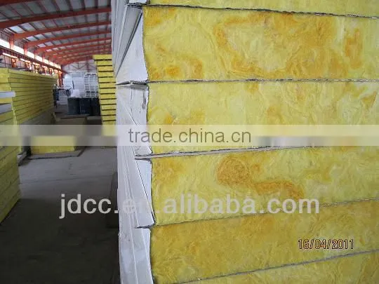 Heat insulation and fireproof rock wool sandwich panel