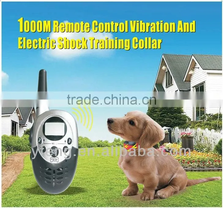 1000m Remote Control dog obedience collardog beeper collar with LCD display