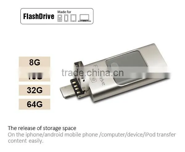 2016 New Design 2.0 USB External OTG usb Flash Drive for ios and android