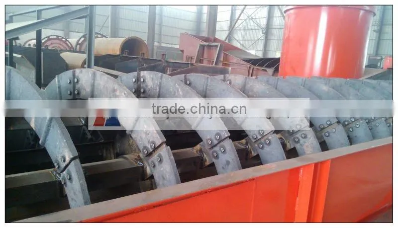 Double spiral sand/stone washer