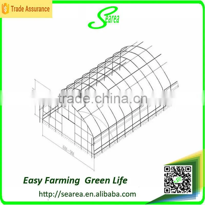 searea Hot sale commerical farming single-span plastic greenhouse
