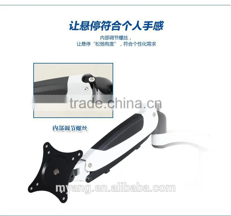 Wholesale H-Quaility Universal Two Head Desktop LCD Mount/LCD Table Bracket