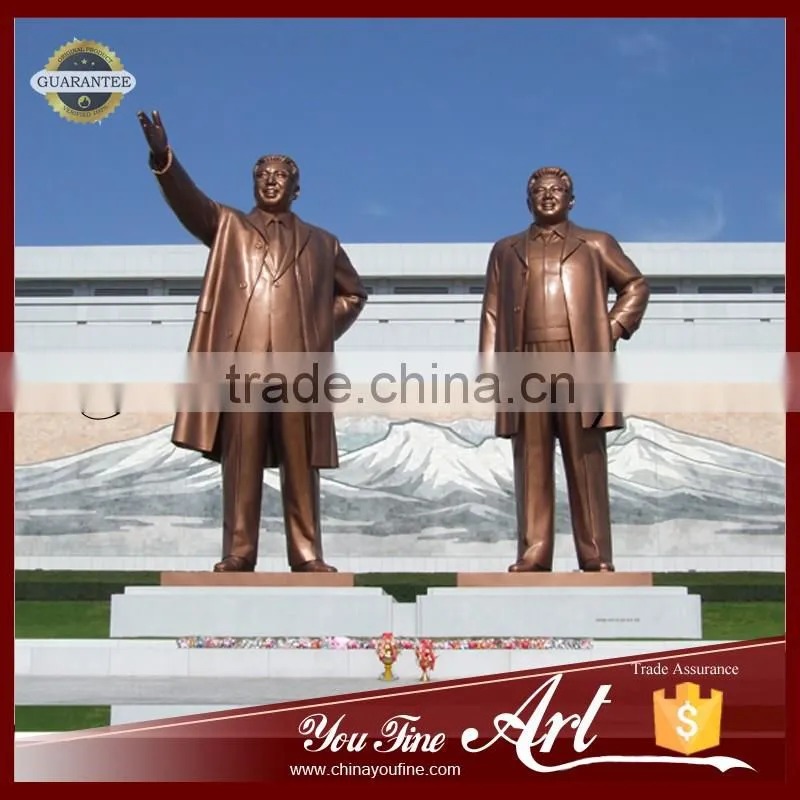 Outdoor Decoration Speech Bronze Male Sculpture