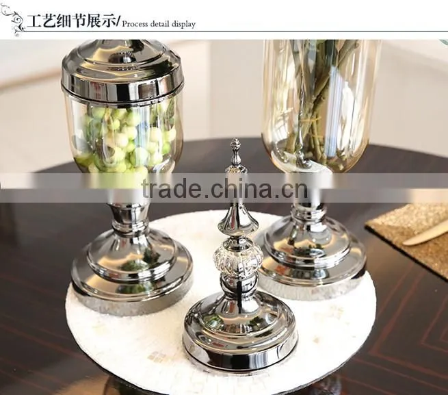 New design european style home wedding decor transparent glass vase