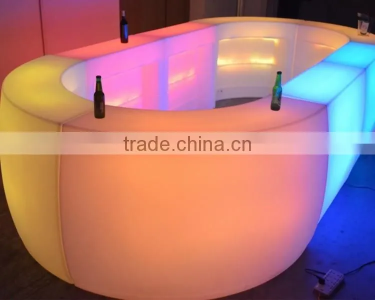 portable bar counter/mobile bar counter design/plastic bar counter/lighting bar furniture