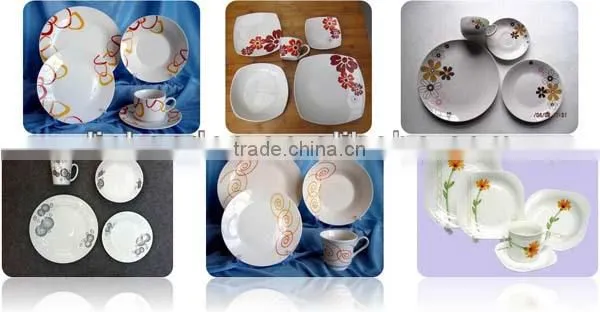 Elegant white 20pcs porcelain dinner set
