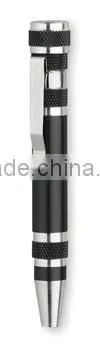 Aluminium mini tool 6 accessories pen shaped multitool