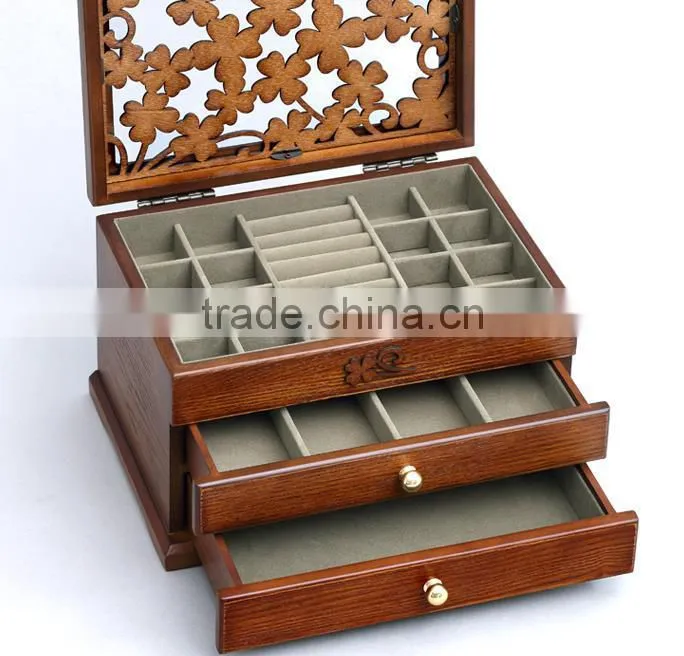 2015 Pure wooden jewelry box