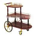 Guangzhou wholesale hotel supplies stainless steel trolley tea pot storage trolleys tea serving trolley C268
