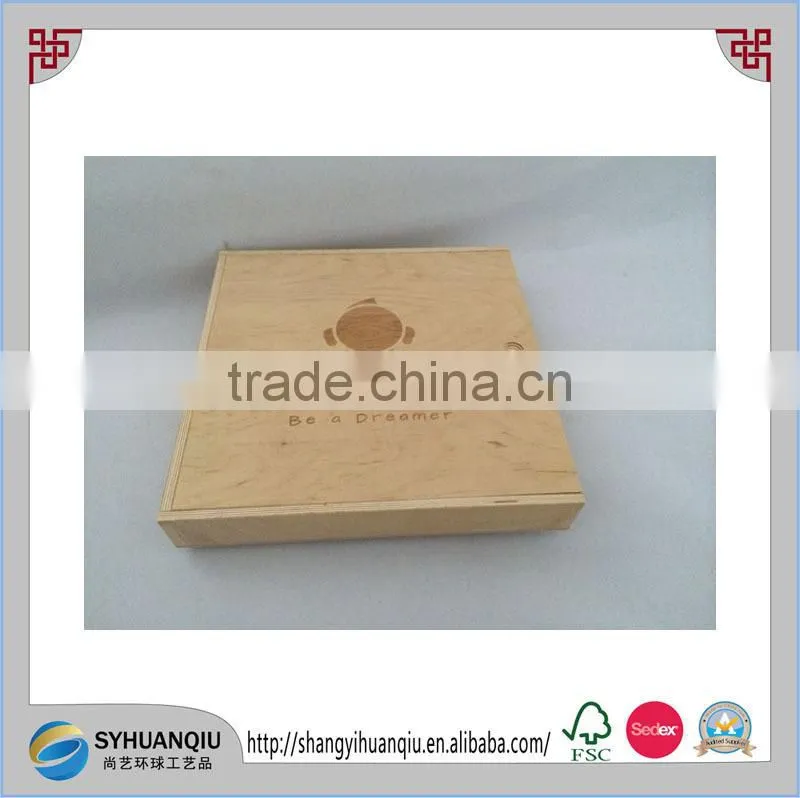 2015 Style Single Bottle Wine Wooden Box