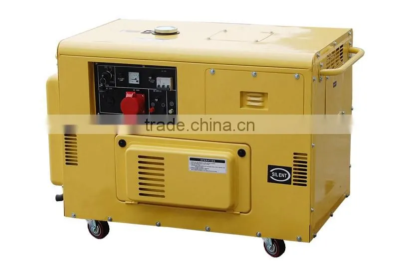 open type 2cylinder air cooled 10 kva diesel generator