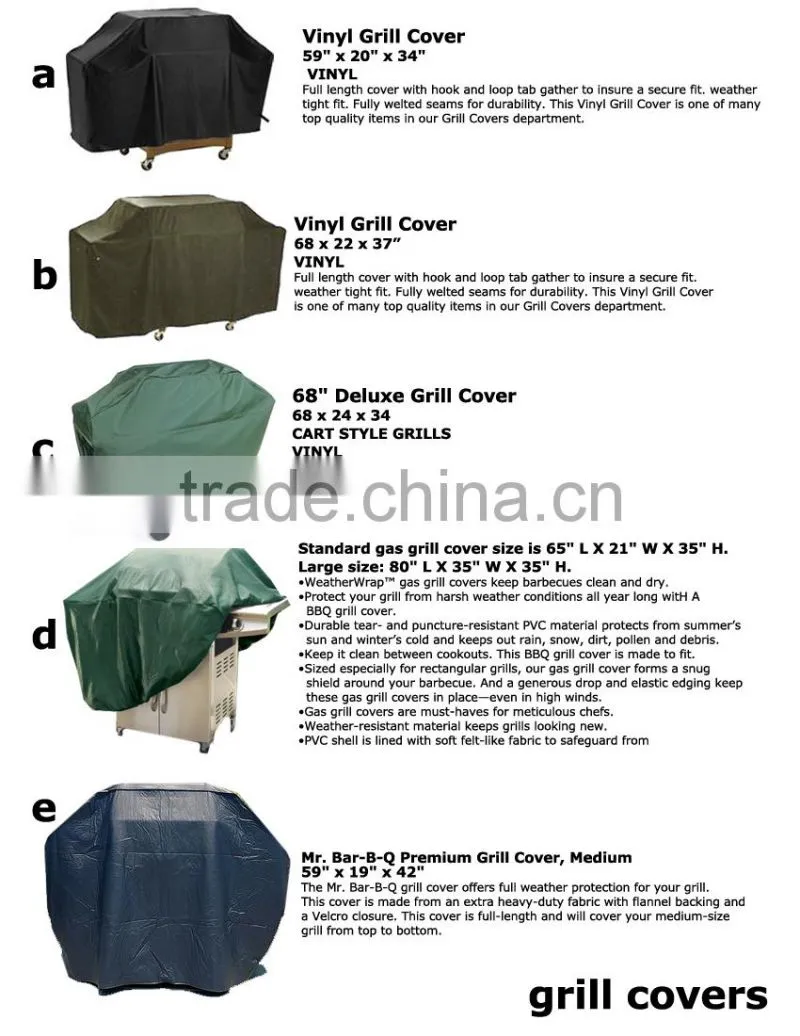 Large environmental plastic waterproof patio furniture covers
