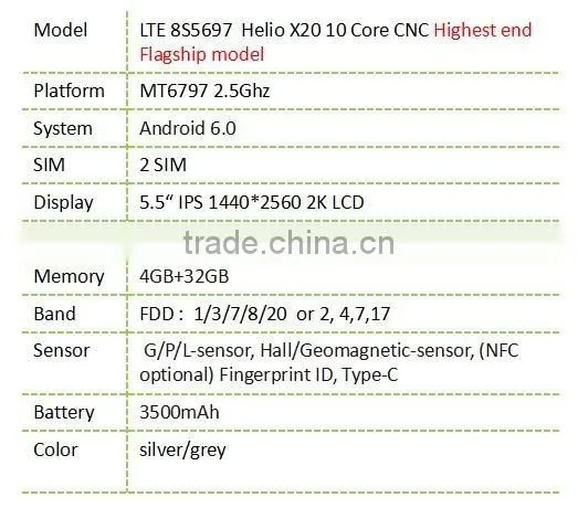LTE8S5697 5.5" super high end cheap mobile phone wholesale