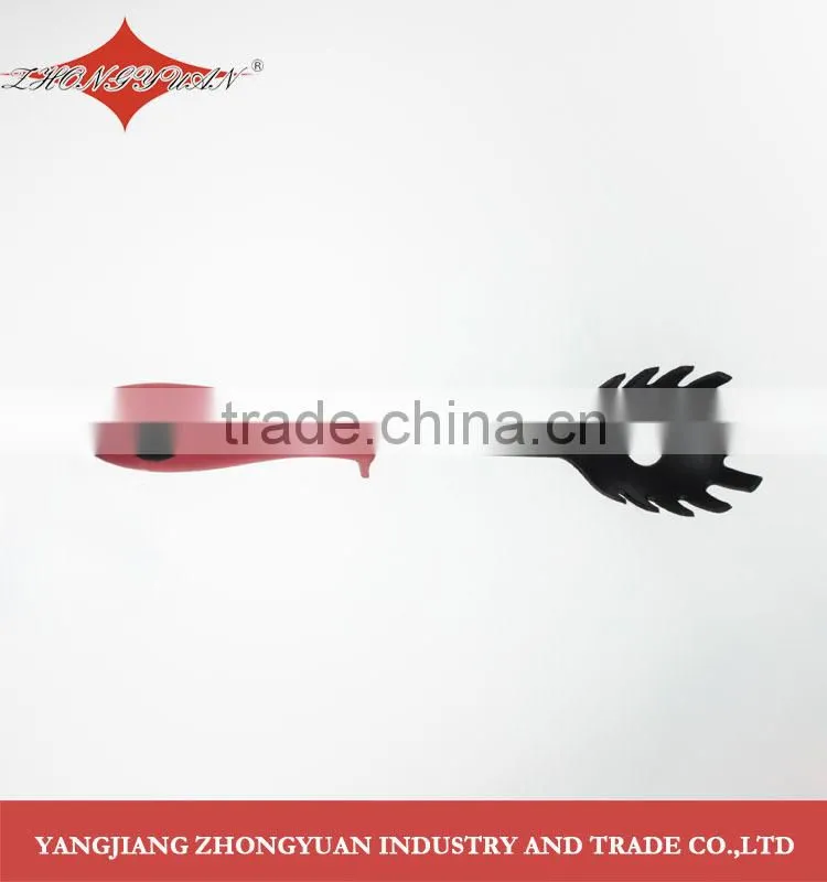 100% food grade kitchen utensil,nylon kitchen tool with red heart shaped handle