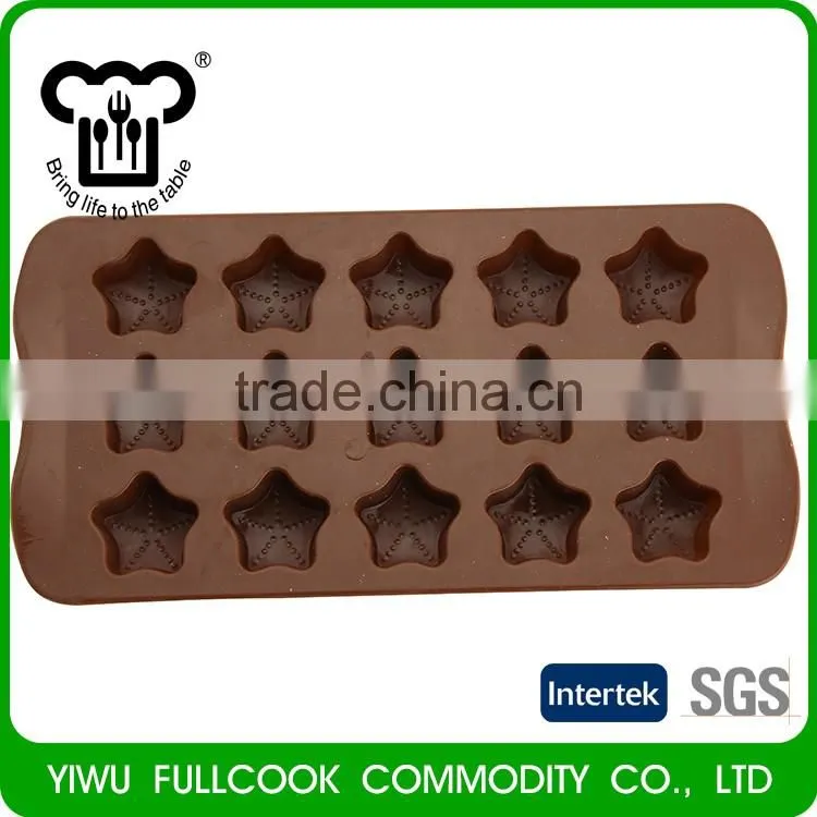 Factory offer star shape cute silicone mold chocolate cake making kit