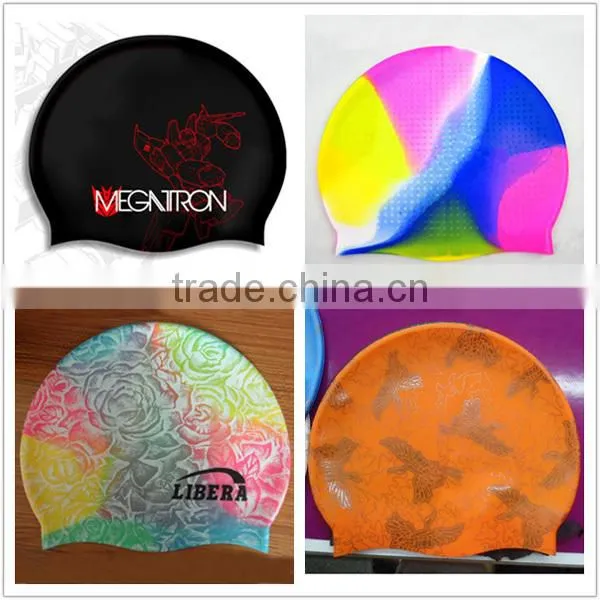 Summer Popular Soft Healthy Silicone Swimming Cap.Silicone Swim Cap