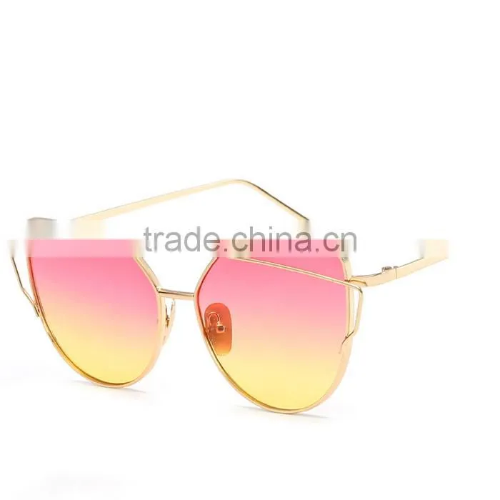 UCHOME Custom Promotional Double Metal Frame Sunglasses ,Genuine Mosaic Female Sun Glasses