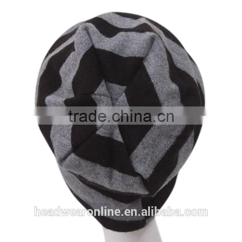 Ski Knitted Beanie Skull Cap For Woman