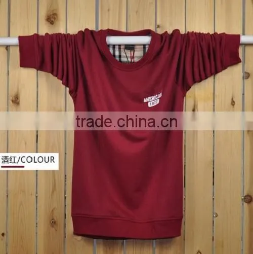 Hot sale good style fashion Professional wholesale round neck sweatshirt for mens plain