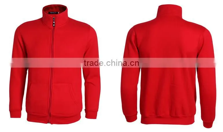 Wholesale high quality Mens stand collar zipper jacket without hood top selling