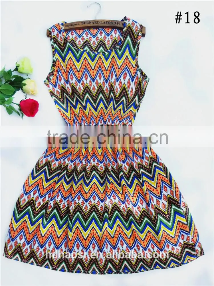 china factory wholesale price washable custom bohemian printed chiffon dress women printed fabric for dress
