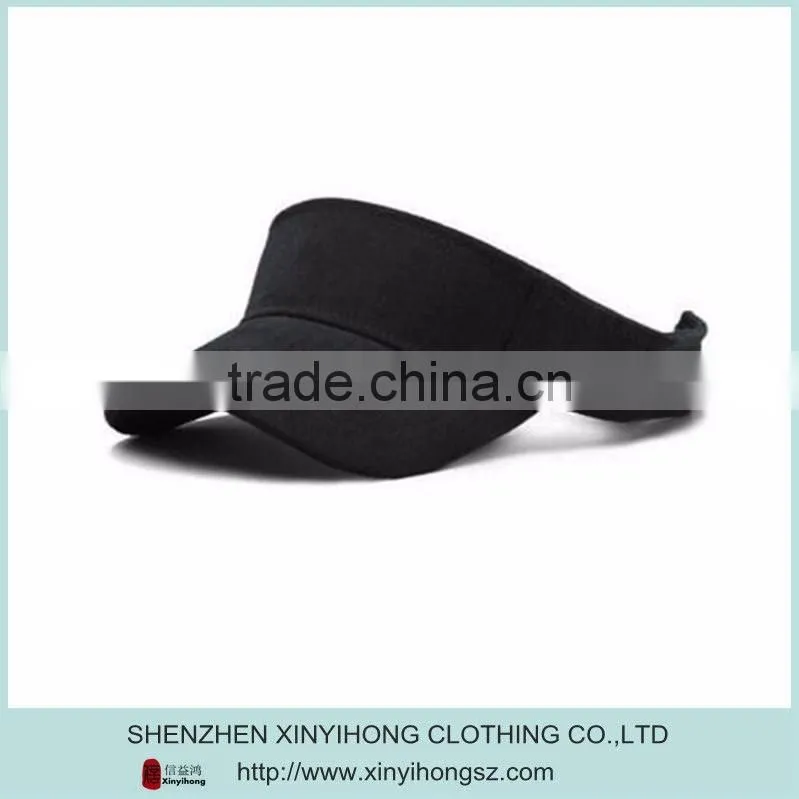 wholesale high quality 100% cotton contrast color golf sports visors for lady