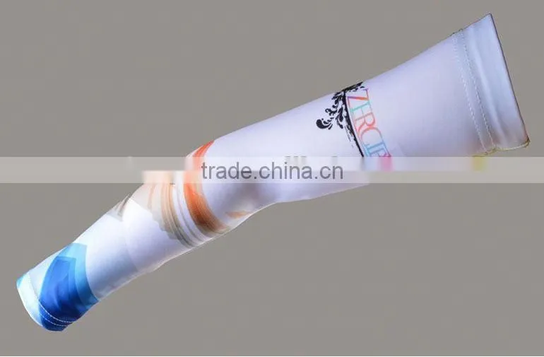anti-uv 80% nylon spandex custom arm warmer