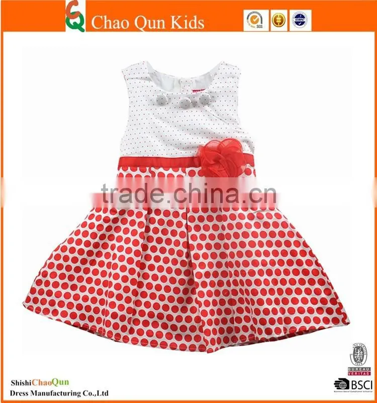 New classic stripes muti-layers summer latest fashion dresses with bow print