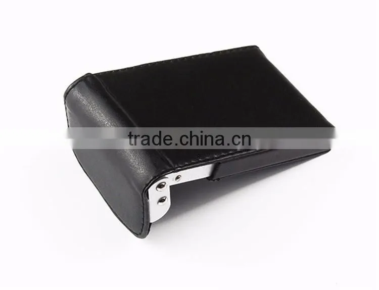 Leather Business Credit Card Holder Case Black Upright Leather Name Credit Business Card Case Holder