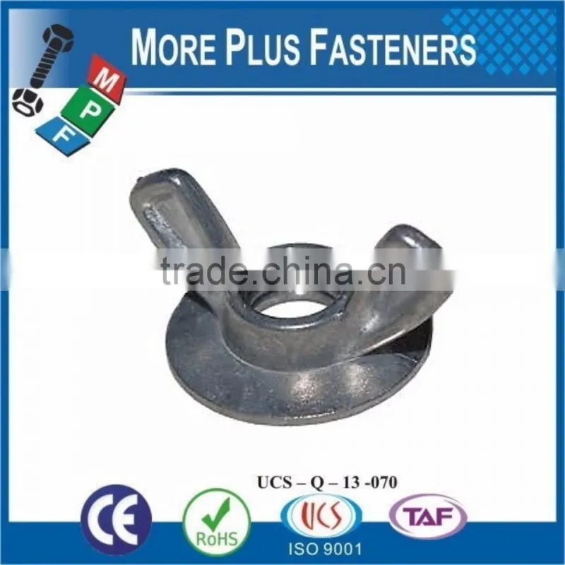Made in Taiwan Stainless Steel Dip Galvanized Solid Surface Stone Countertop Washer Based Wing Nut