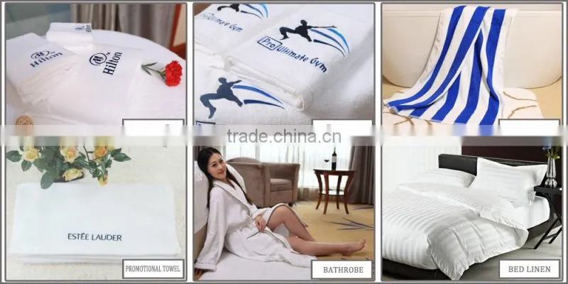 80*160 cm white hotel bath towel with custom logo embroidery