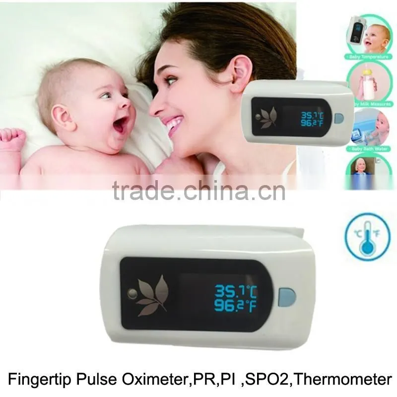 Easy Use Baby Thermometer Health Tracker Pulse Oximeter With Temperature