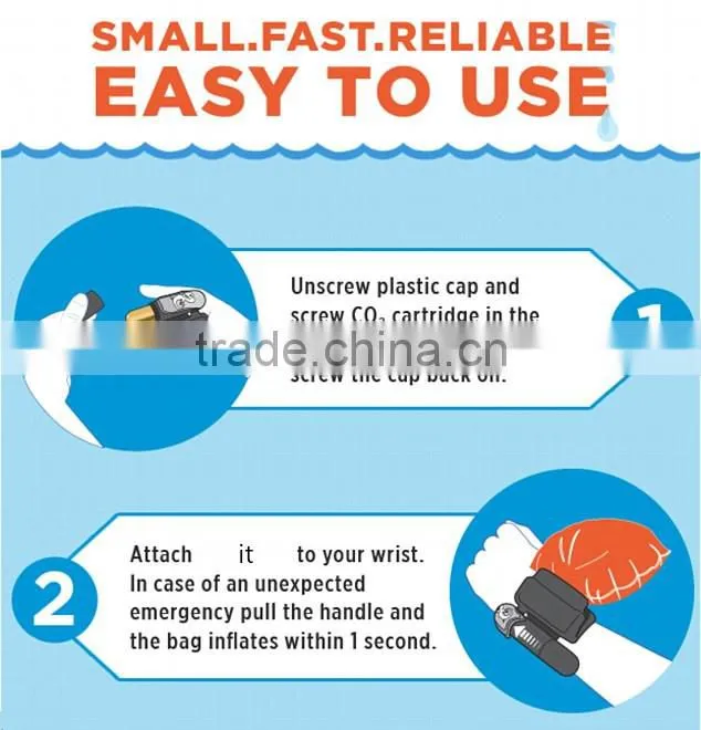 Drowning Swim lifesaving Bracelet Airbag AirBottle Drowning Rescure Wristband