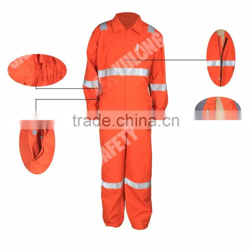 Made in China Orange Fluorescent Flame Retardant Security Guard Uniform